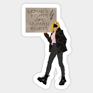 Woman’s rights are human rights Sticker